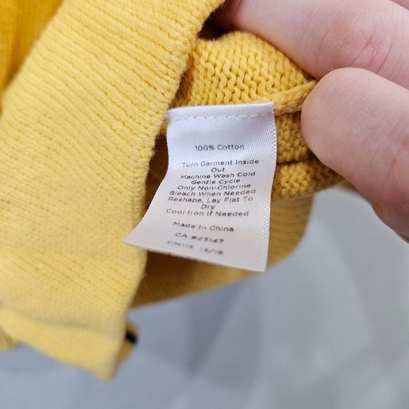 Talbots Womens Charming Knit Cardigan Plus Size Yellow Vibrant Feminine Mature - Picture 6 of 10